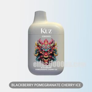 KUZ C6000 PUFFS Blackberry Pomegranate Cherry Ice A frosty trio of fruity goodness