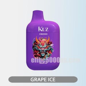 KUZ C6000 PUFFS Grape Ice Cool grape goodness in every puff