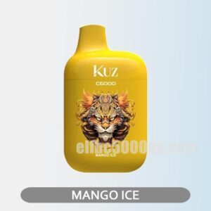 KUZ C6000 PUFFS Mango Ice Chill with the tropical mango breeze