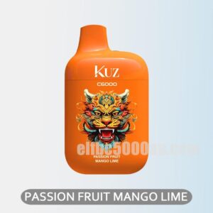 KUZ C6000 PUFFS Passion Fruit Mango Lime Taste the tropical passion in every puff