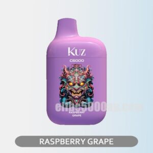 KUZ C6000 PUFFS Raspberry Grape Savor the sweet-tart raspberry grape fusion