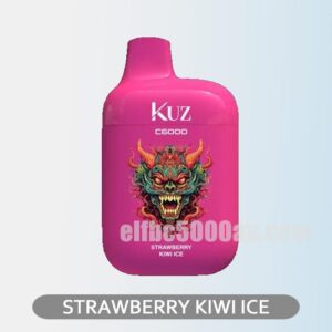 KUZ C6000 PUFFS Strawberry Kiwi Ice A frosty blend of strawberry and kiwi