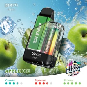 Gippro 8000 Apple Ice: Cool and Crisp Apple Ice Flavor for Vaping Enjoyment