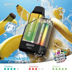 Gippro 8000 Banana Ice: Smooth Banana with a Touch of Icy Coolness in Every Puff