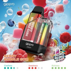 Gippro 8000 Berry Bubble Gum: A Sweet and Fruity Bubble Gum Delight for Vapers