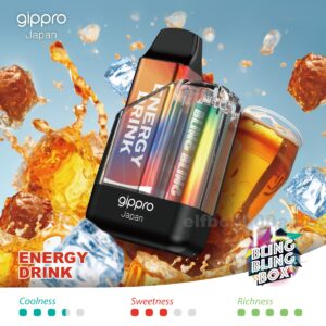 Gippro 8000 Energy Drink: A Boost of Energy Drink Flavor to Kickstart Your Vaping Experience