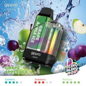 Gippro 8000 Grape Apple Ice: A Refreshing Mix of Grape, Apple, and Icy Coolness