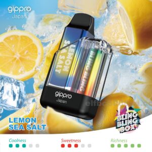 Gippro 8000 Lemon Sea Salt: A Zesty Lemon Flavor with a Hint of Sea Salt for an Unforgettable Taste