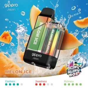 Gippro 8000 Melon Ice: Sweet and Refreshing Melon with an Icy Cool Finish