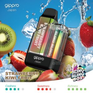 Gippro 8000 Strawberry Kiwi Fruit: A Perfect Blend of Juicy Strawberry and Tangy Kiwi for Vaping
