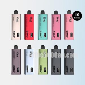 BIMO 8000 Puffs 10 Pack Enhanced Vaping Experience
