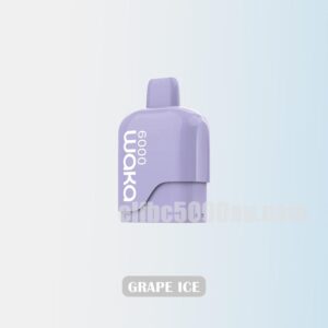 WAKA Somatch Pod 6000 Grape Ice Crisp and Fruity Flavor