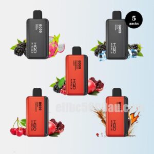 Experience HQD Miracle 8000 Puffs 5 Pack for a Superior Vape