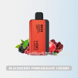 HQD Miracle 8000 Blackberry Pomegranate Cherry - A Bold Berry Medley