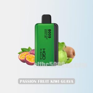 HQD Miracle 8000 Passion Fruit Kiwi Guava - Tropical Fruits in Every Puff
