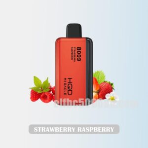 HQD Miracle 8000 Strawberry Raspberry - Sweet Strawberry and Tangy Raspberry