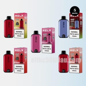 5 Packs RELX Magicgo I8000 for Extended Vaping Sessions